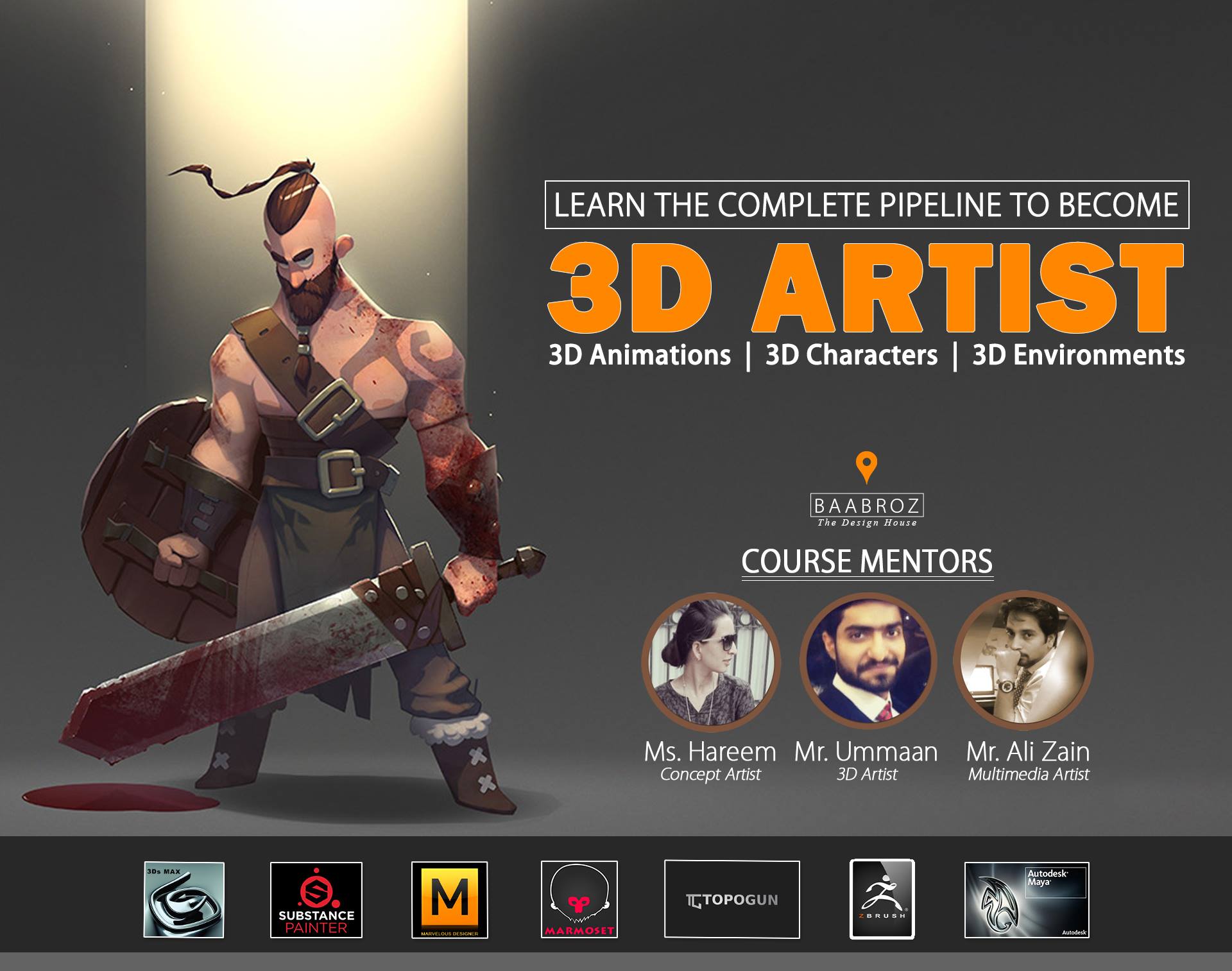 3d Maya Animation Courses in Lahore - Baabroz