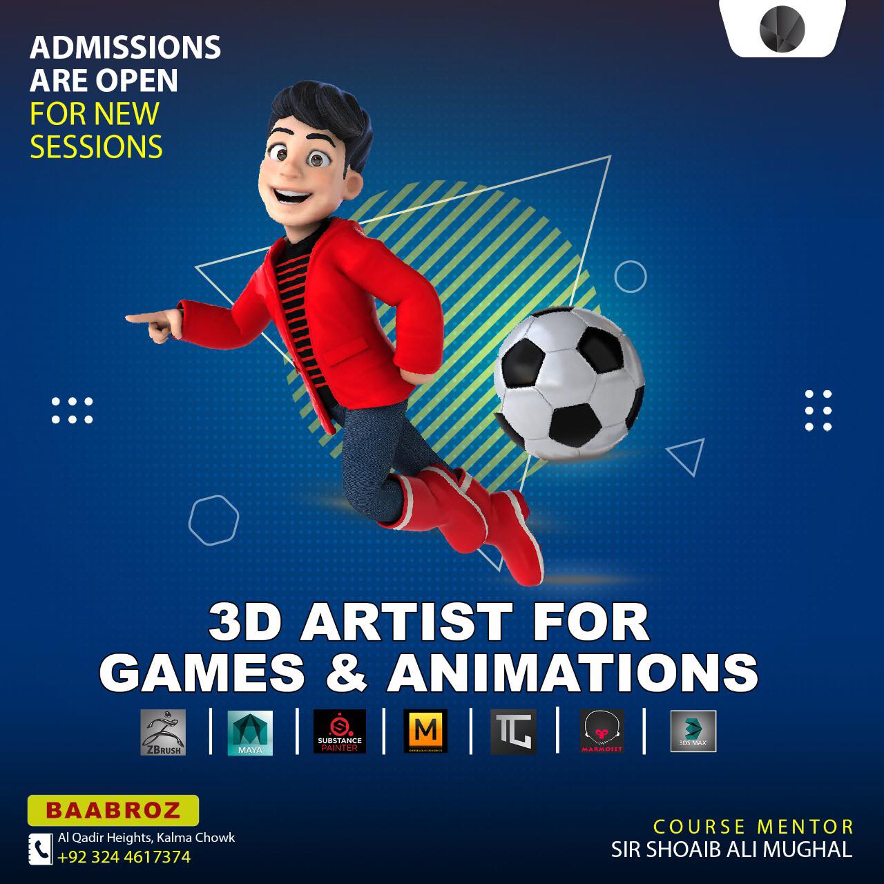 3d animation course in lahore